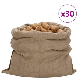 Sacs en jute 30 pcs 100x110 cm 100 % jute 340 g/m²