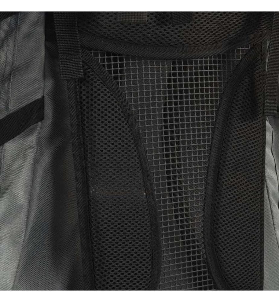 Wanderrucksack Grau 60 L Oxford-Gewebe