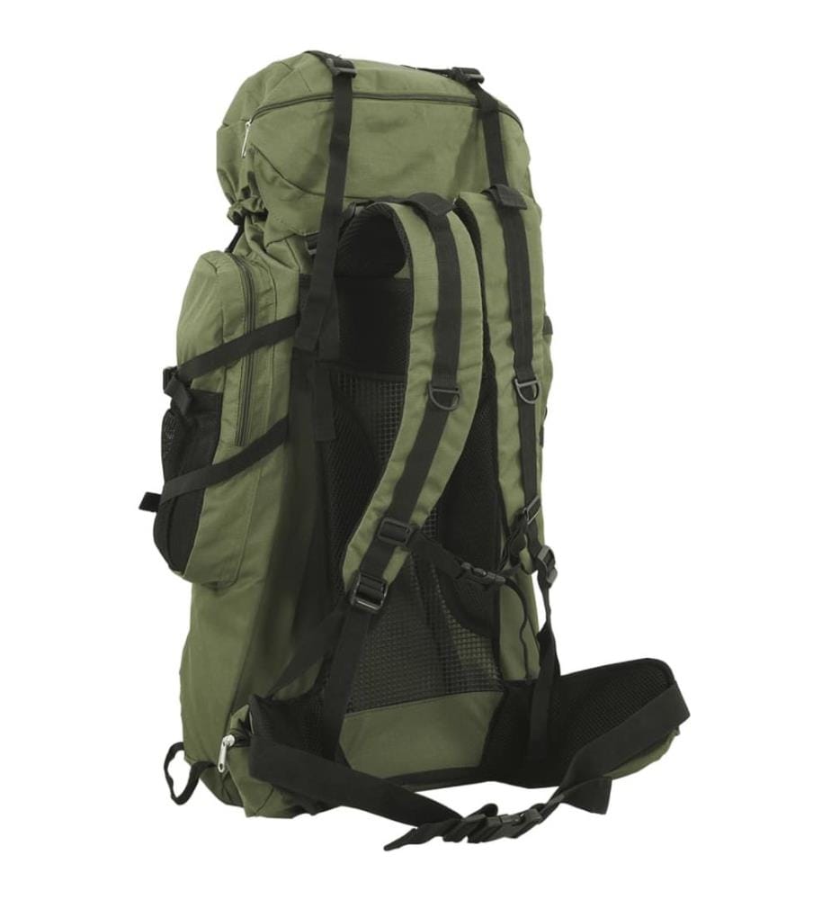 Wanderrucksack Armeegrün 60 L Oxford-Gewebe