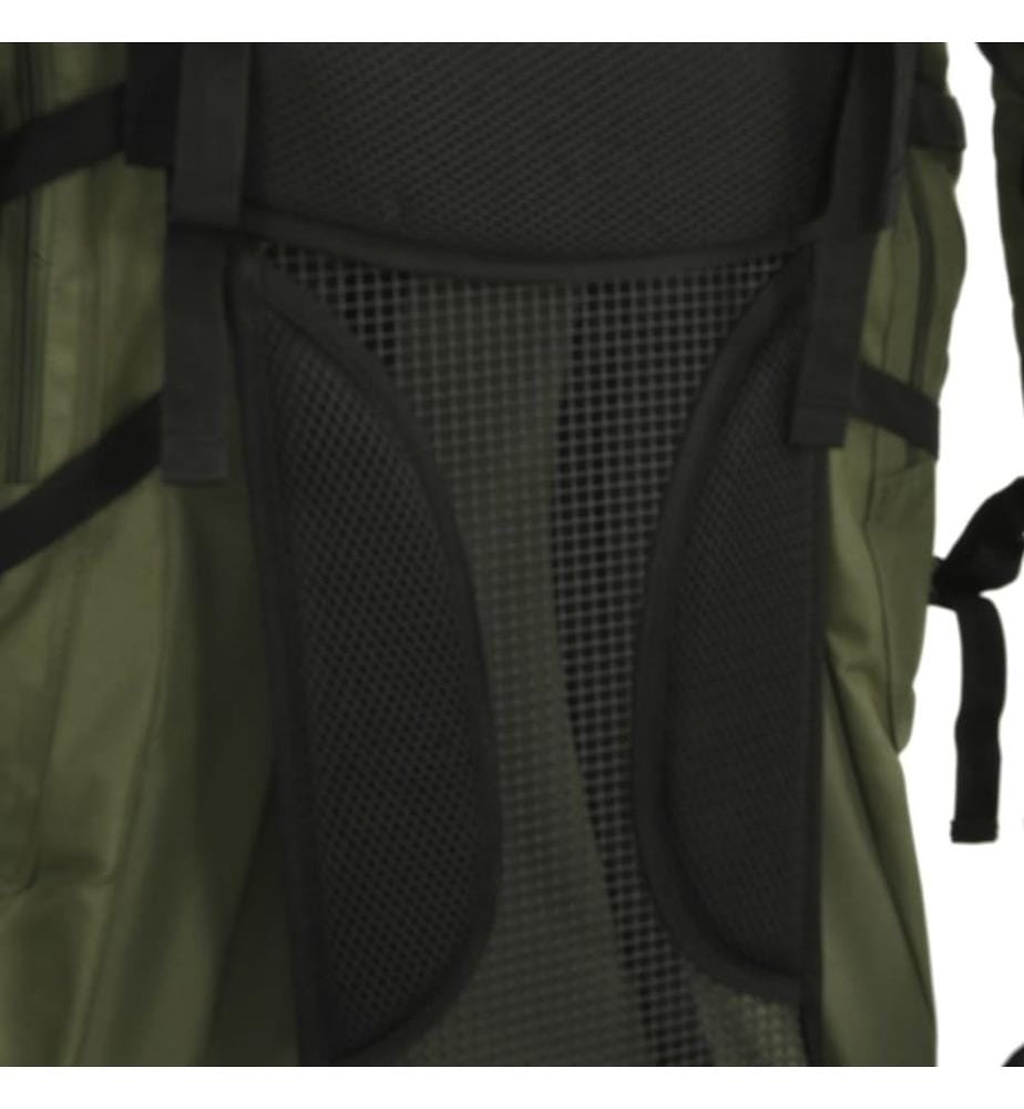 Wanderrucksack Armeegrün 60 L Oxford-Gewebe
