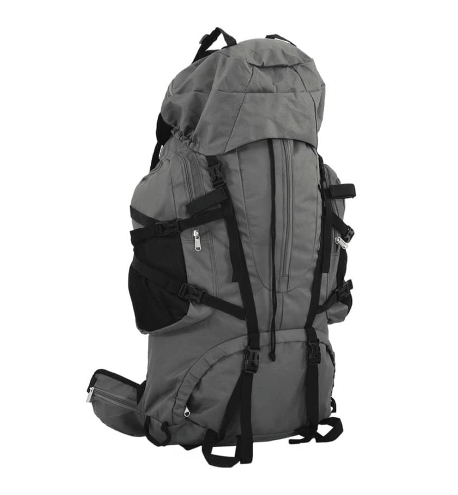 Wanderrucksack Grau 80 L Oxford-Gewebe
