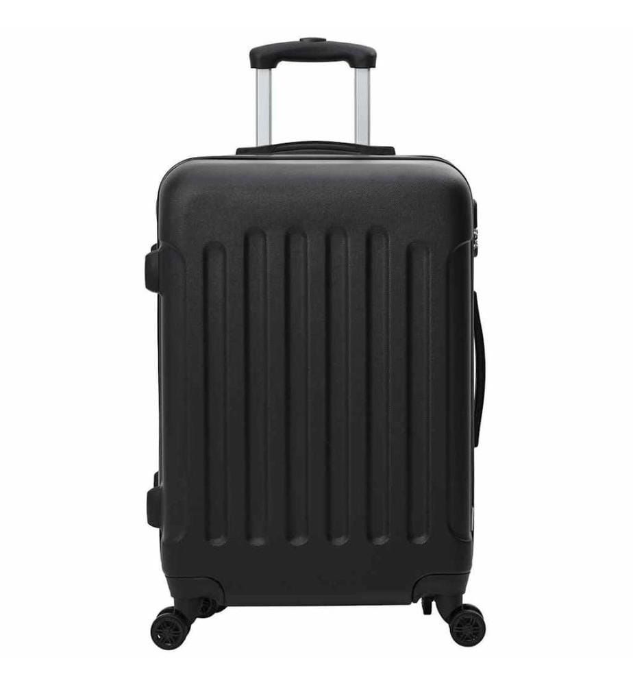 Valise avec verrouillage 3 pcs Noir 50 x 31 x 78 cm Plastic ABS