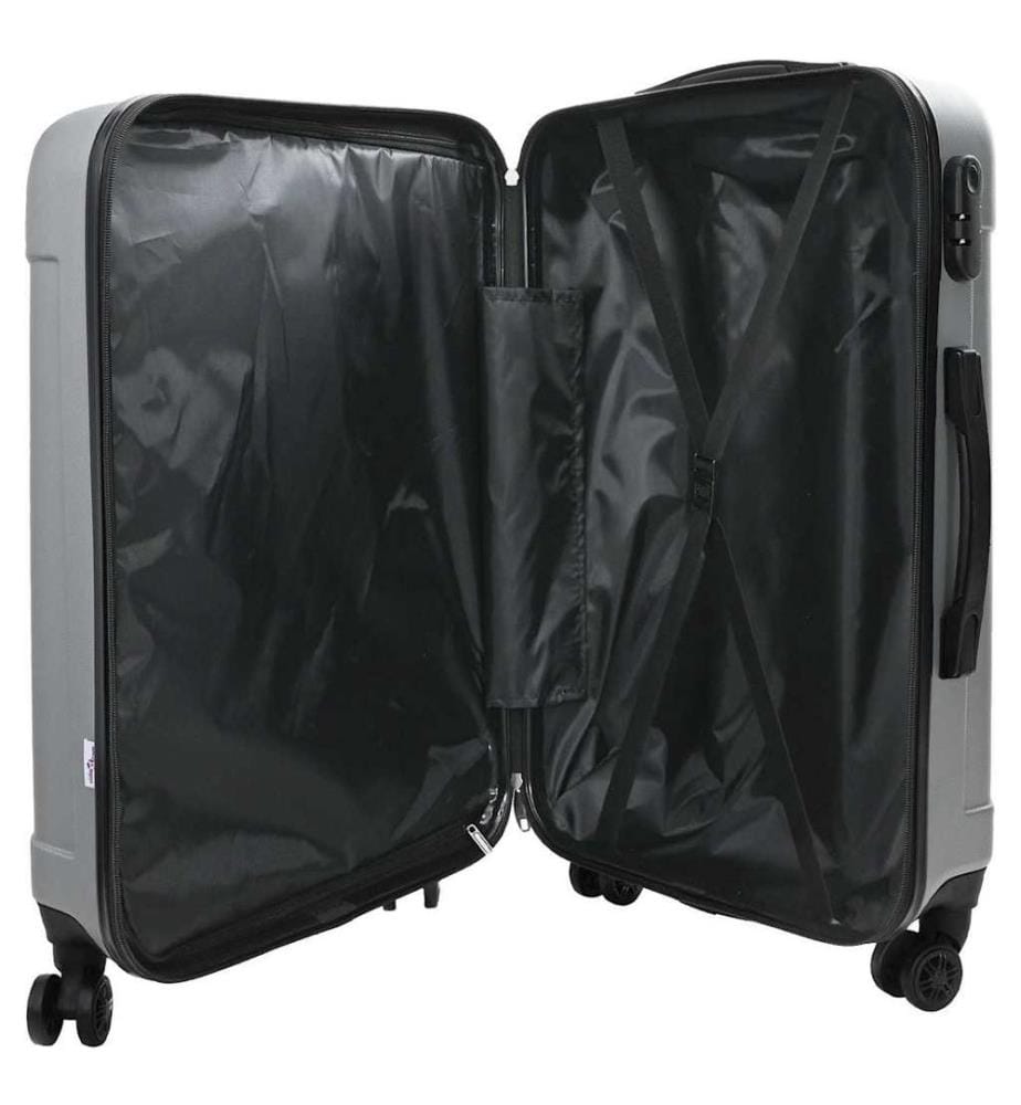 Valise 3 pcs Argenté 50 x 31 x 78 cm Plastic ABS