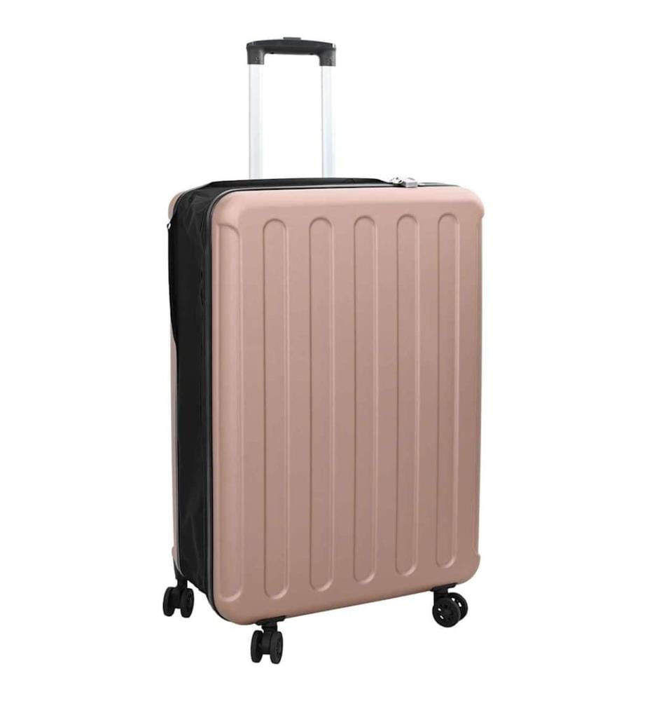 Valise avec verrouillage doré rose 50 x 30 x 76 cm Plastic ABS