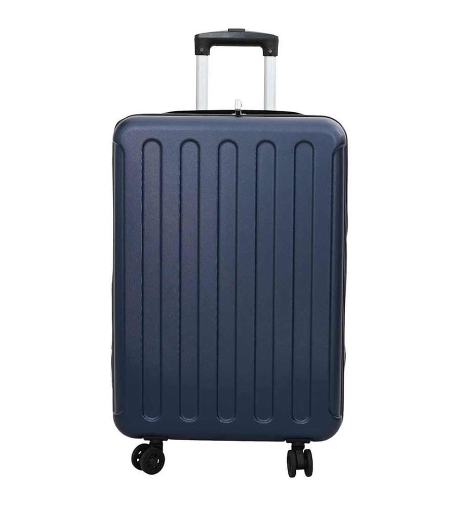 Koffer mit Schloss Dunkelblau 43 x 27 x 66 cm ABS Kunststoff