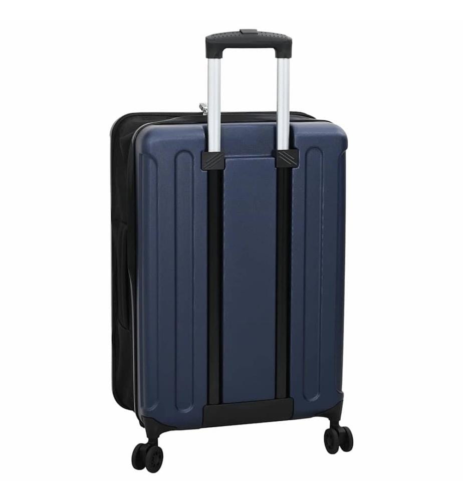 Koffer mit Schloss Dunkelblau 43 x 27 x 66 cm ABS Kunststoff