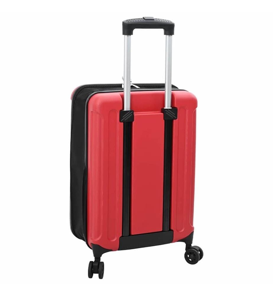Koffer mit Schloss Rot 34 x 23 x 55,5 cm ABS Kunststoff