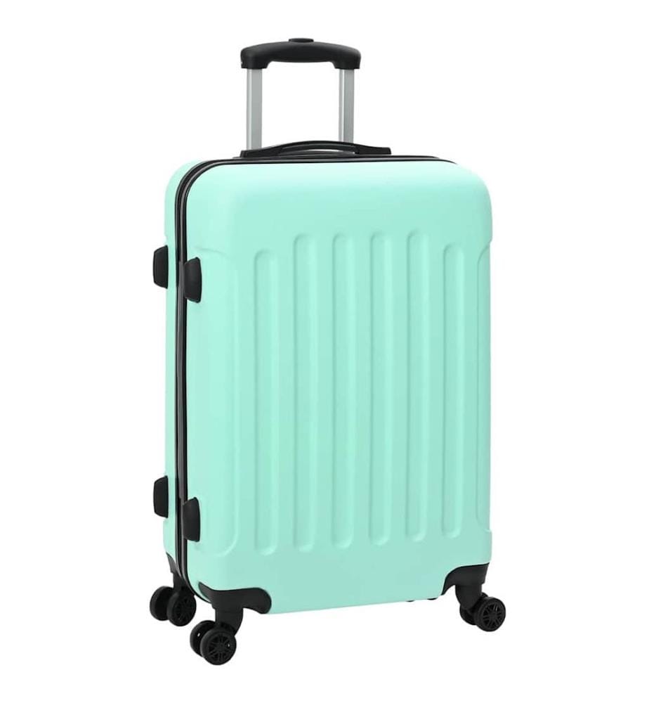 Valise 3 pcs Vert menthe 50 x 31 x 78 cm Plastic ABS