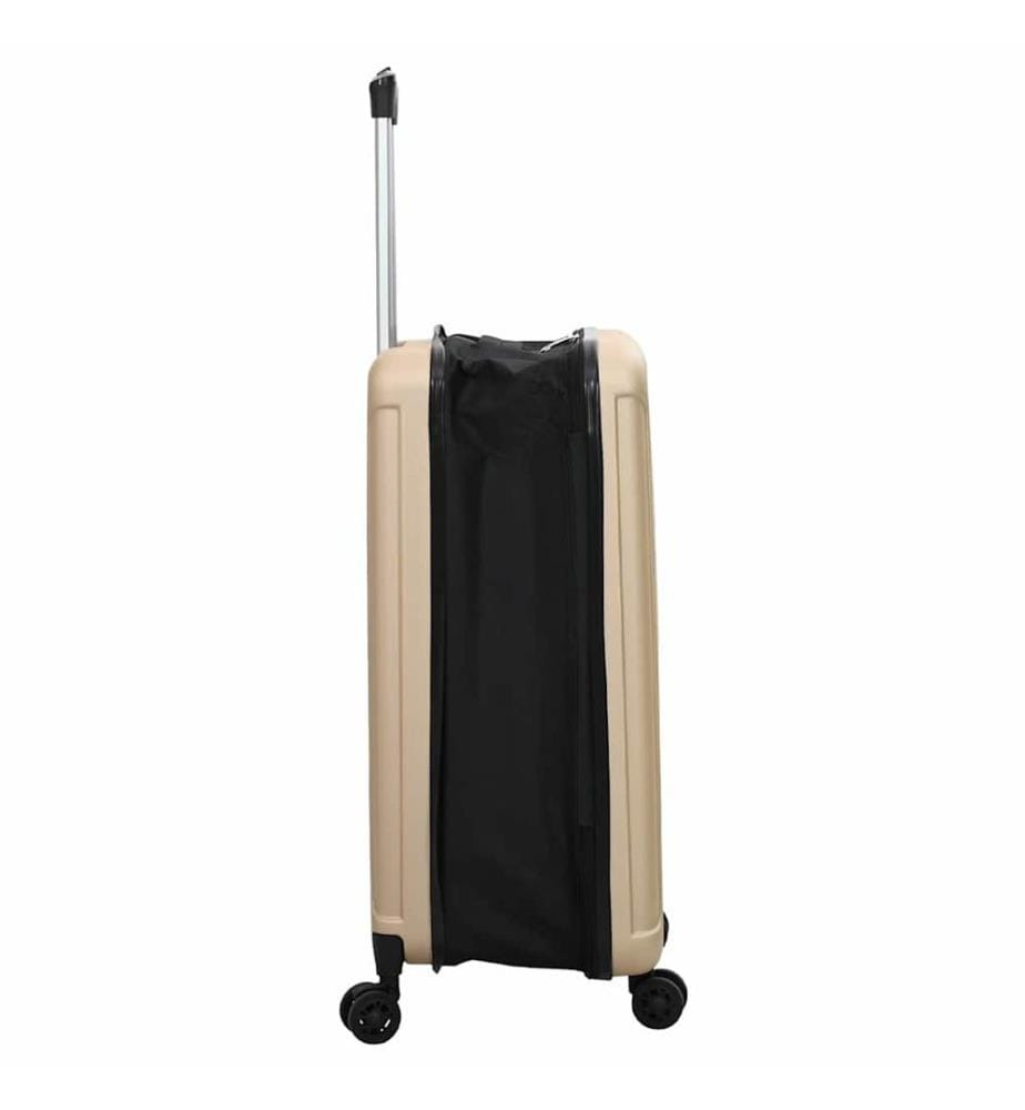 Valise avec verrouillage Champagne 43 x 27 x 66 cm Plastic ABS