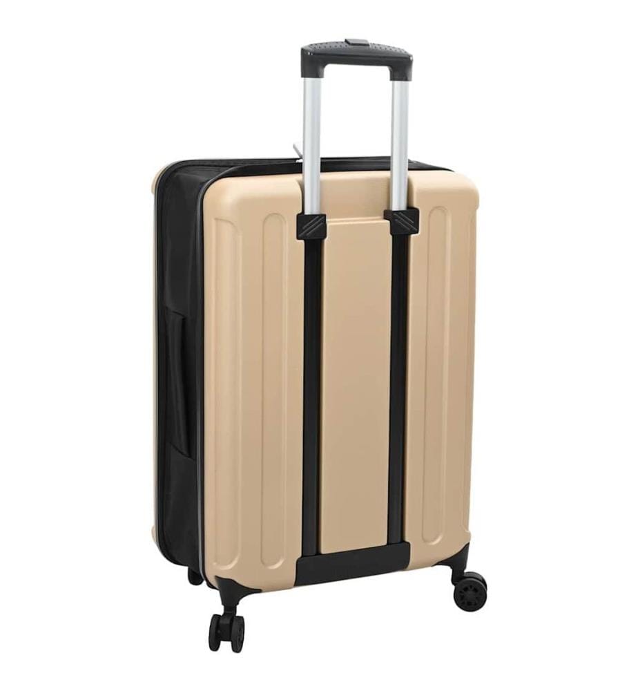 Valise avec verrouillage Champagne 43 x 27 x 66 cm Plastic ABS