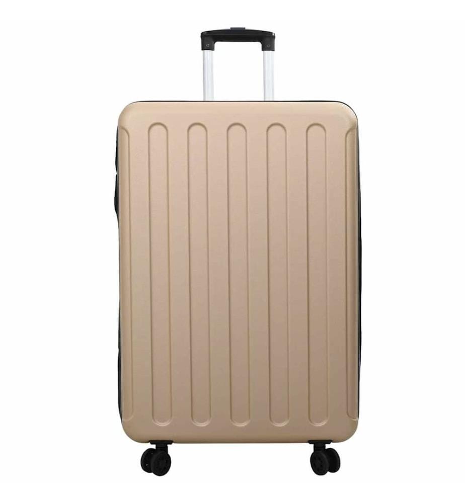 Valise avec verrouillage Champagne 50 x 30 x 76 cm Plastic ABS