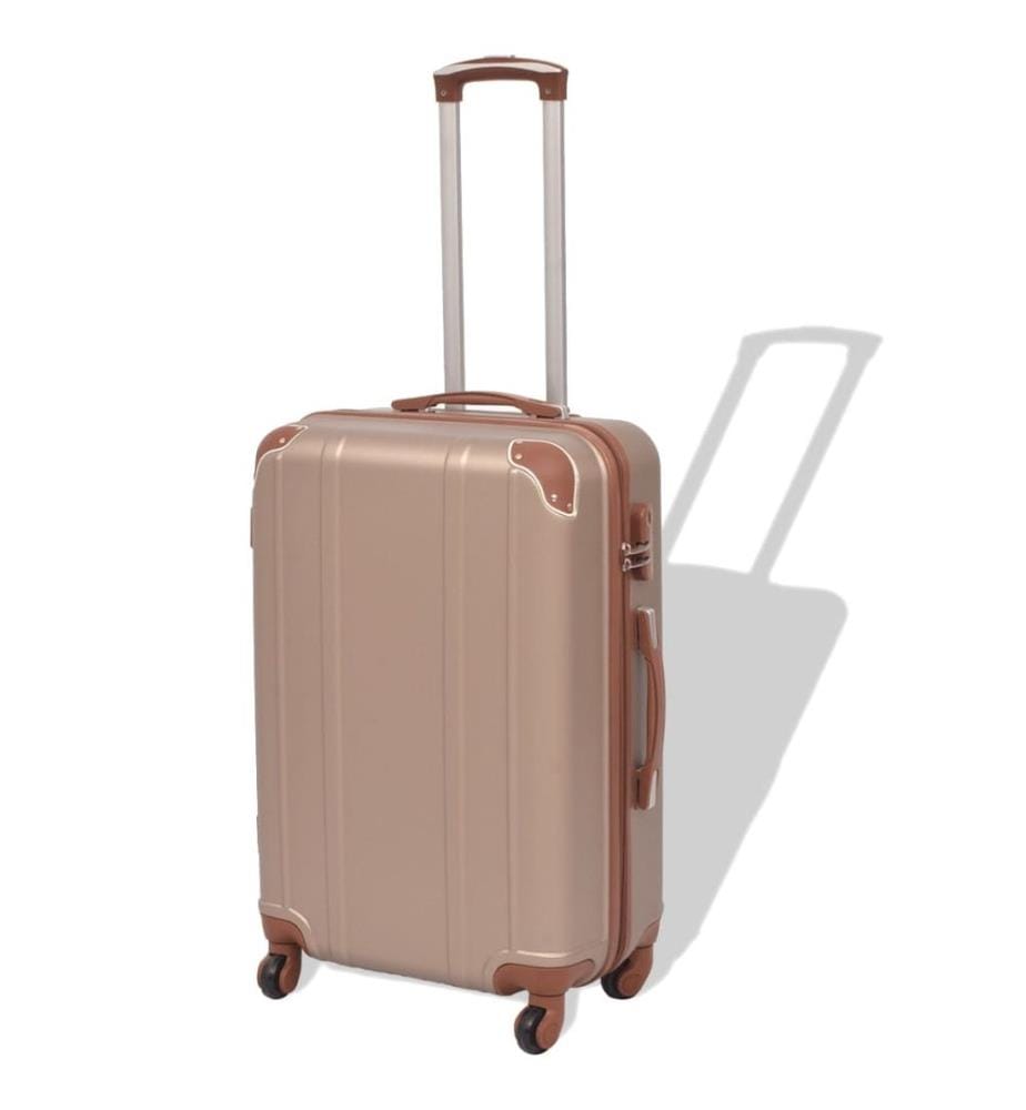 Ensemble de valises à roulettes quatre pièces Champagne