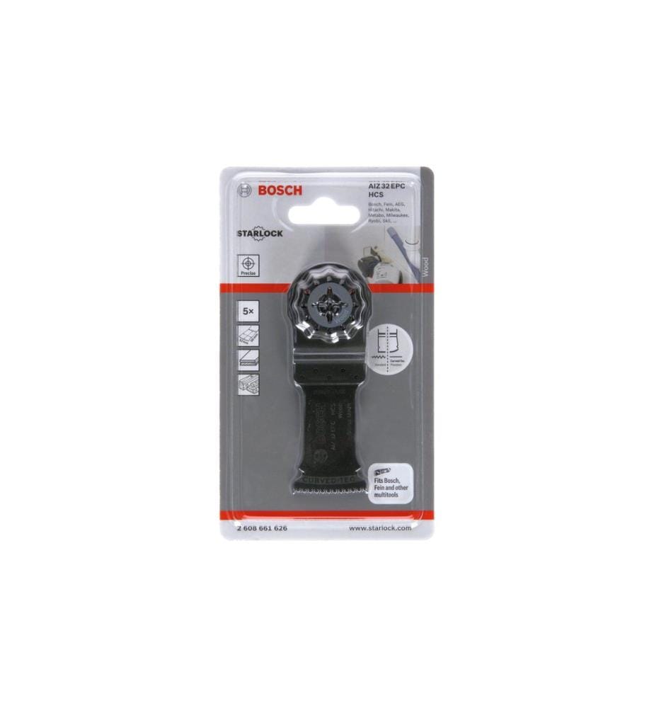 BOSCH - Professional Lame de scie plongeante HCS AIZ 32 EPC Bois 50 x 32 mm, 5p.