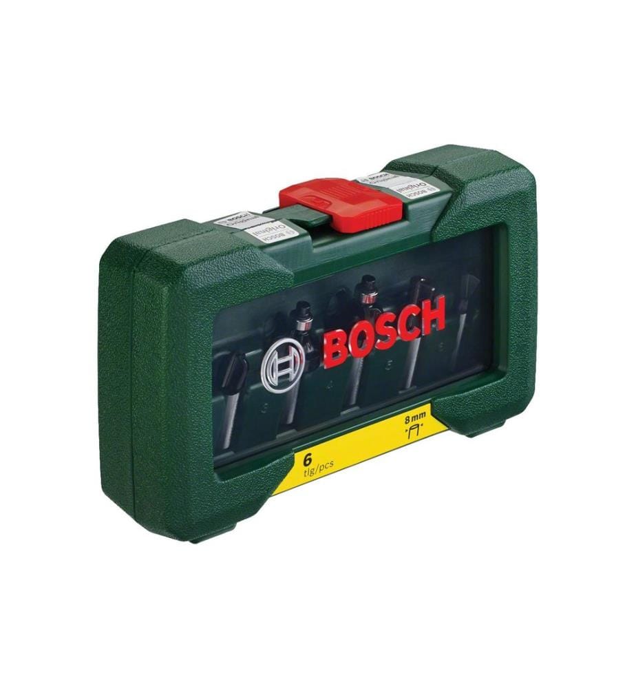 BOSCH - Kits de fraise HM 8 mm 6-pièces