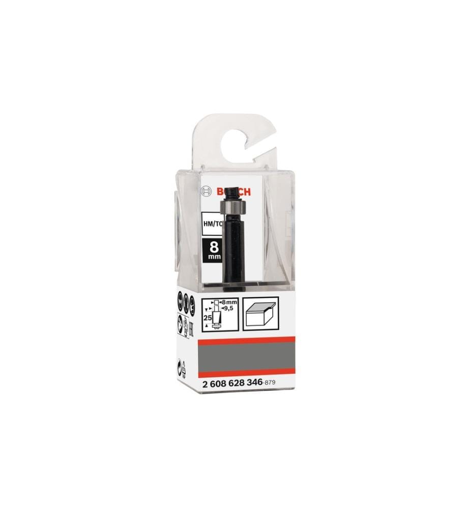 BOSCH - Professional Fraise à affleurer D1 : 9,5 mm, L : 25,4 mm
