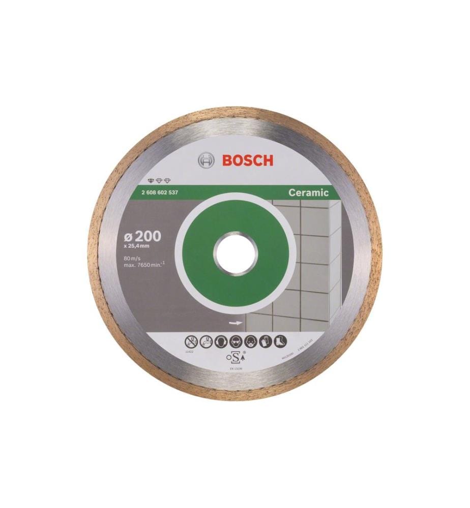 BOSCH - Professional Disque à tronçonner diamanté Standard for Ceramic, 200 x 1.6 x 7 mm