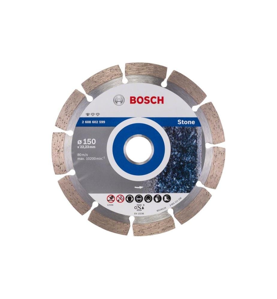 BOSCH - Professional Disque à tronçonner diamanté Standard for Stone, 150 x 2 x 10 mm