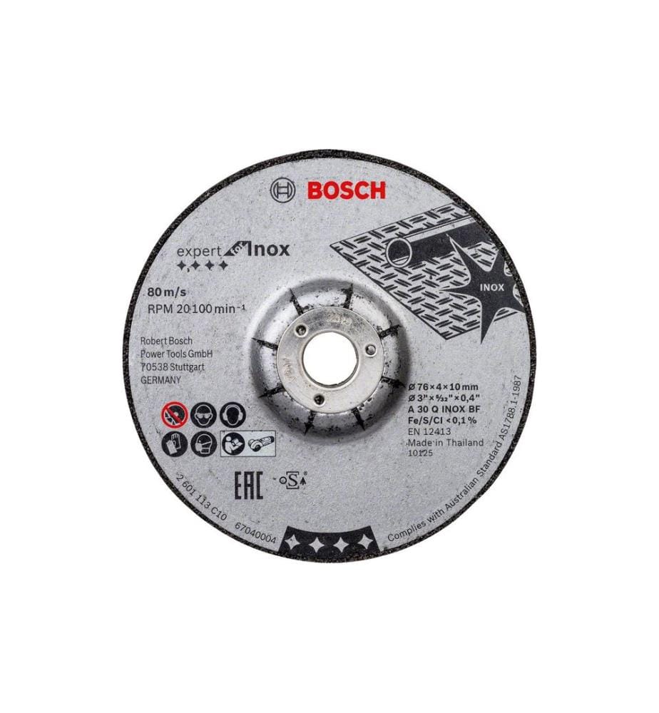 BOSCH - Professional Disque à ébarder Expert for Inox, 76 x 4 mm