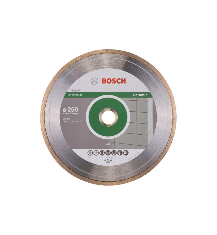 BOSCH - Professional Disque à tronçonner diamanté Standard for Ceramic, 250 x 1.6 x 7 mm