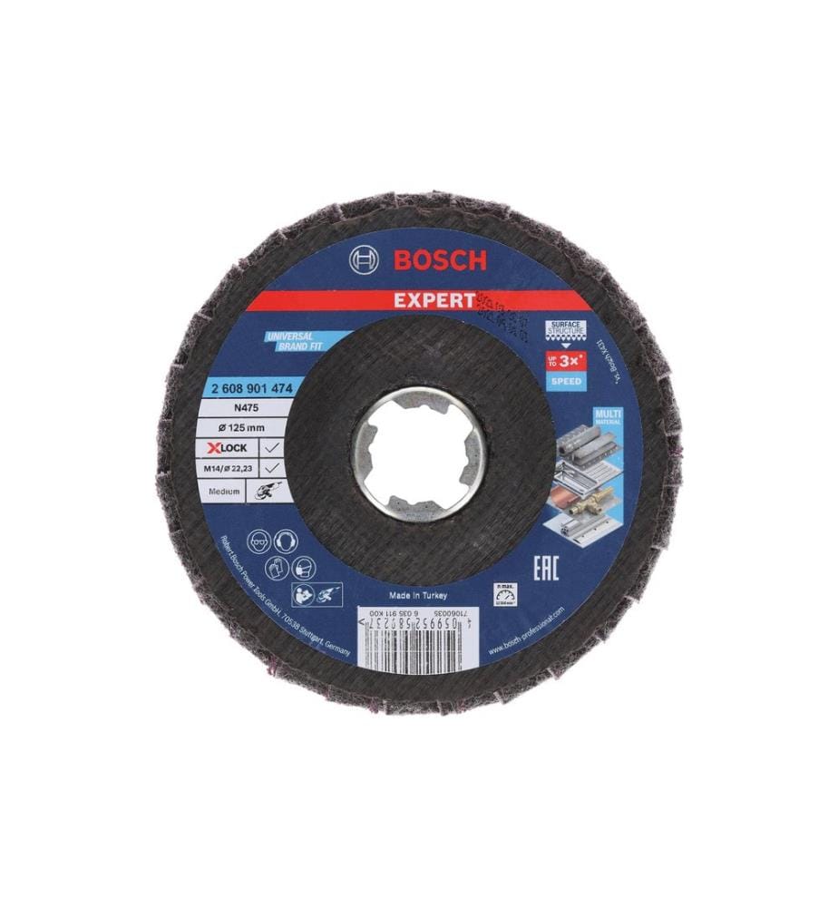 BOSCH - Professional Disque à lamelles SCM X-LOCK N475 medium 125 mm