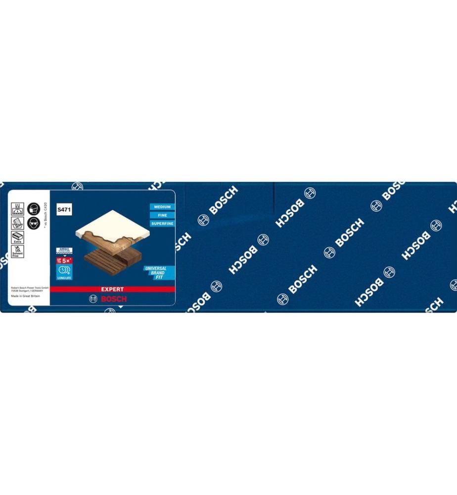 BOSCH - Professional Bloc de ponçage universel Expert S471, 69 x 97 x 26 mm, fin