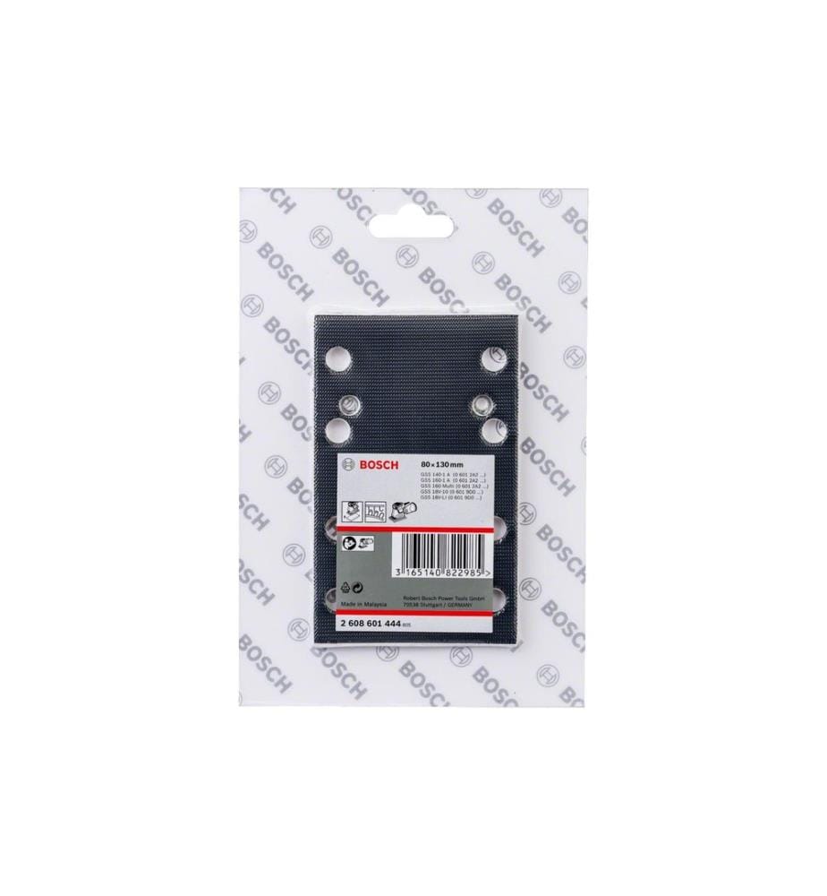 BOSCH - Professional Plaque d'affûtage avec velcro, 80 x 130 mm