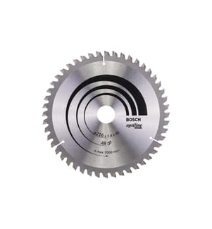 BOSCH - Professional Kreissägeblatt Optiline Wood, 216 x 30 x 2.8 mm, Z 48