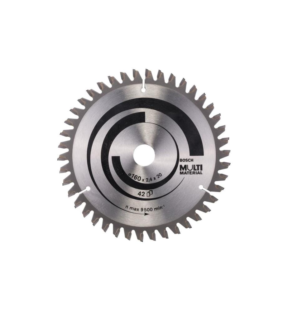 BOSCH - Professional Lame de scie circulaire Multi Material, 160 x 20 x 2.4 mm, Z 42