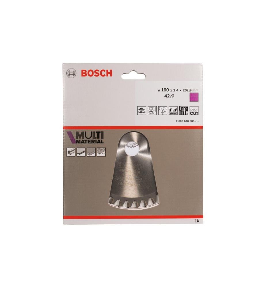 BOSCH - Professional Lame de scie circulaire Multi Material, 160 x 20 x 2.4 mm, Z 42