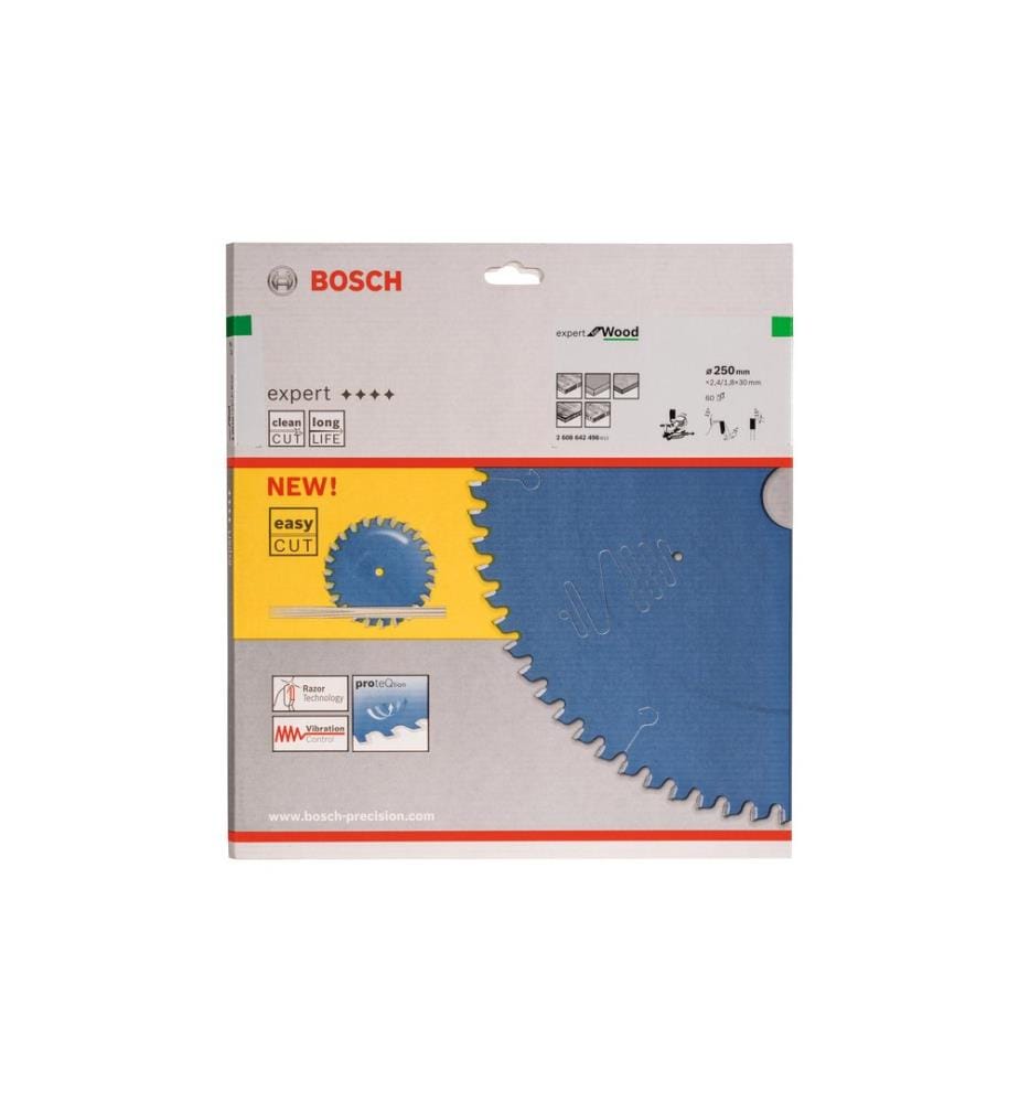 BOSCH - Professional Lame de scie circulaire Expert for Wood, 250 x 30 x 2.4 mm, Z 60