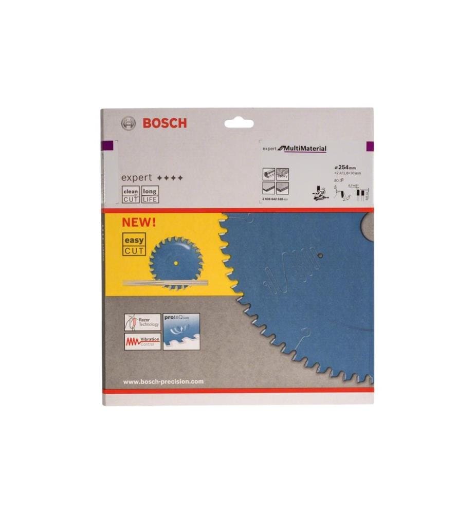 BOSCH - Professional Lame de scie circulaire Expert Multi Material, 254 x 30 x 2.4 mm, Z 80
