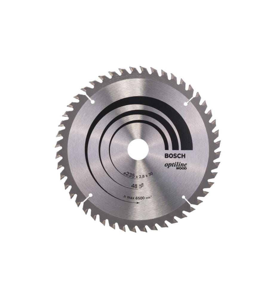 BOSCH - Professional Lame de scie circulaire Optiline Wood, 235 x 30 x 2.8 mm, Z 48