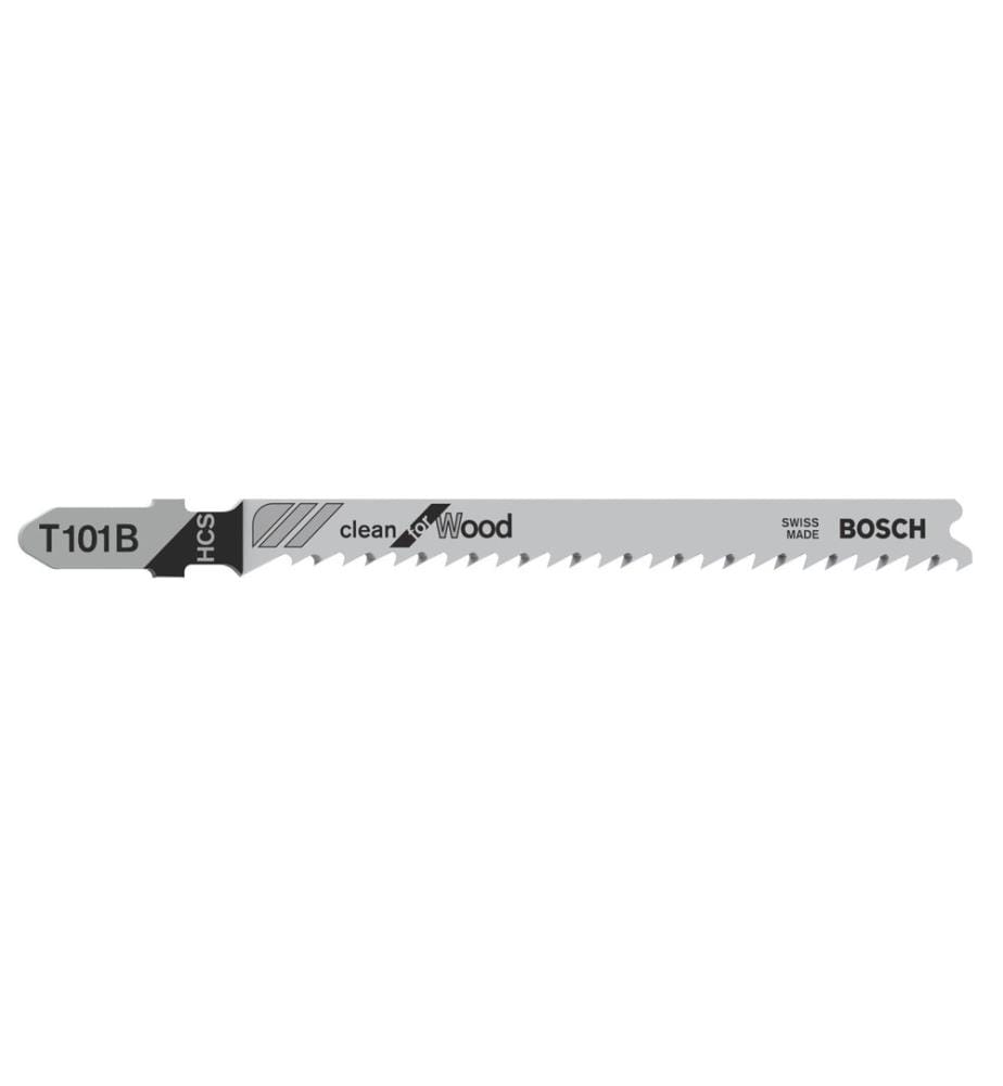 BOSCH - Professional Jeux de lames de scie sauteuse T 101 B Clean for Wood, 100 pièces