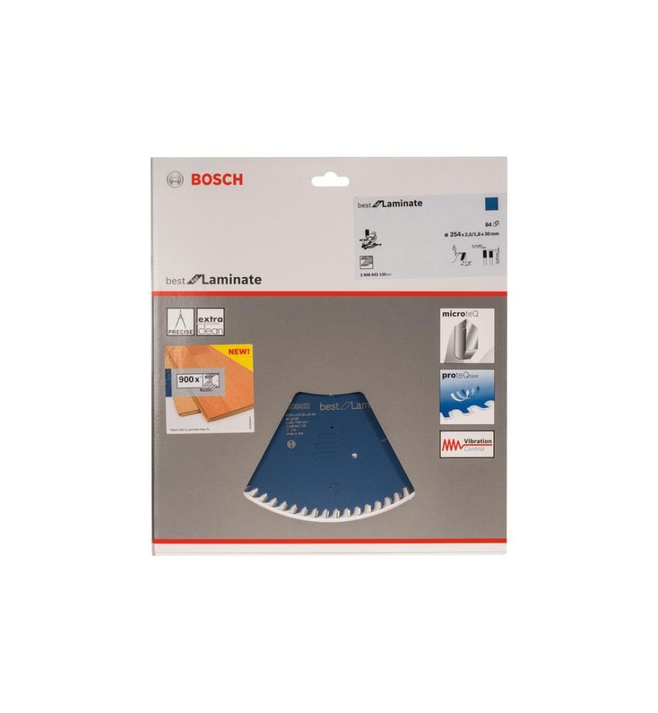 BOSCH - Professional Lame de scie circulaire Best Laminate, 254 x 30 x 2.5 mm, Z 84