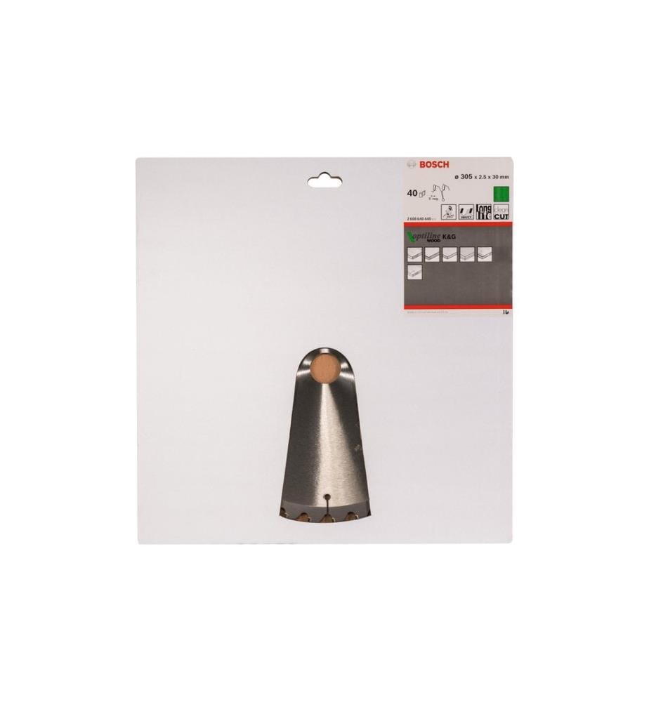 BOSCH - Professional Lame de scie circulaire Optiline Wood, 305 x 30 x 2.5 mm, Z 40