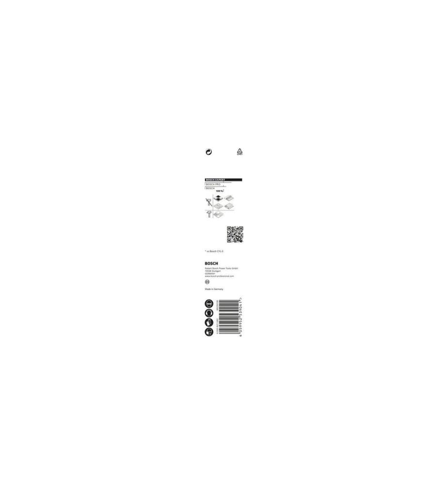 BOSCH - Professional Foret EXPERT CYL-9 MultiConstruction, 6 x 60 x 100 mm