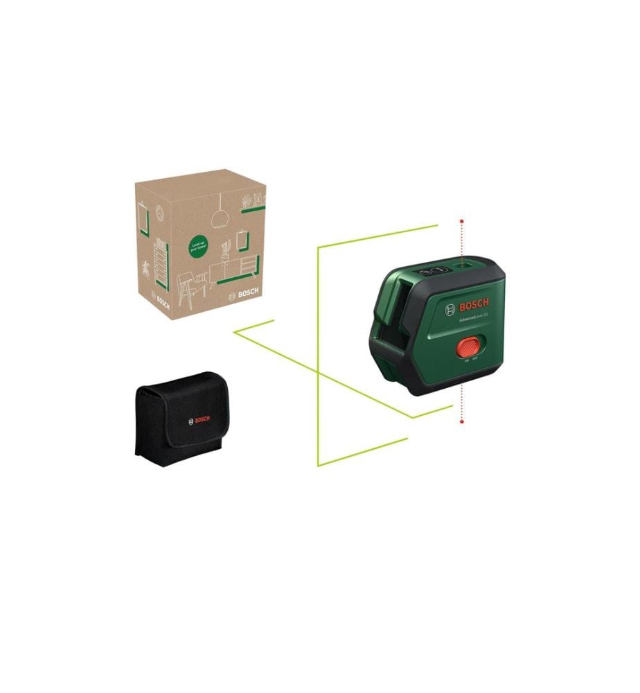 BOSCH - Laser à lignes croisées AdvancedLevel 2G 15 m