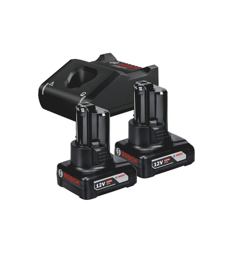 BOSCH - Professional Kit de démarrage pour batterie 2 x GBA 12 V 6.0 Ah + GAL 12 V-40