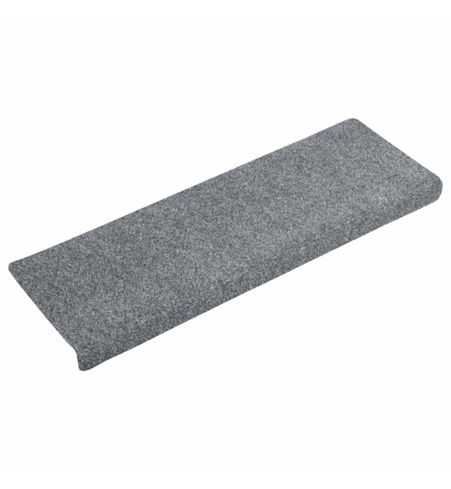 Stufenmatten Selbstklebend 15 Stk. 65x21x4 cm Hellgrau Rechteckiger Rand
