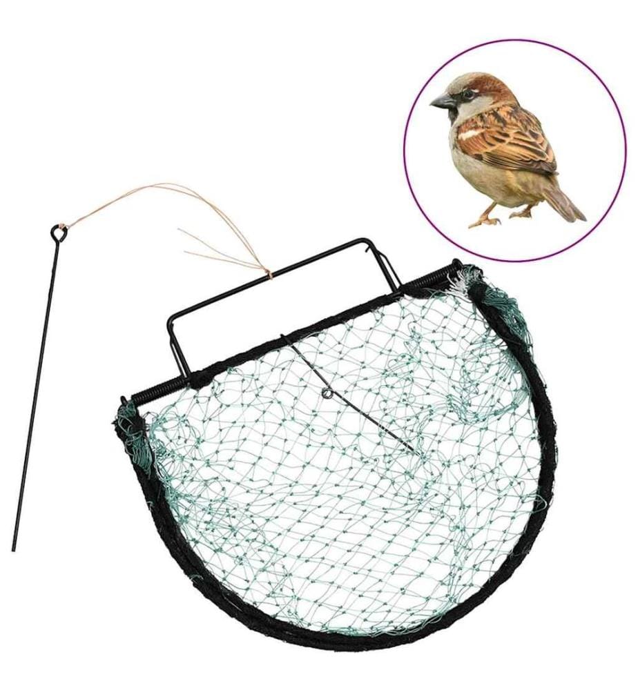 Piège à oiseaux vert 30 cm acier