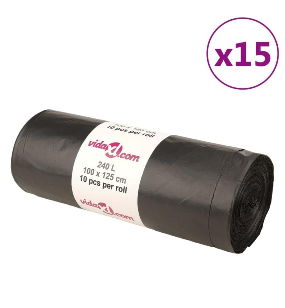 Müllsäcke 150 Stk. Schwarz 240 L
