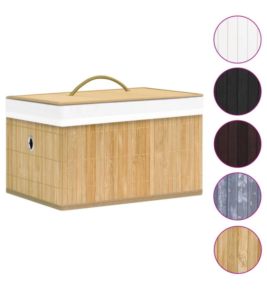 Boîtes de rangement en bambou 4 pcs