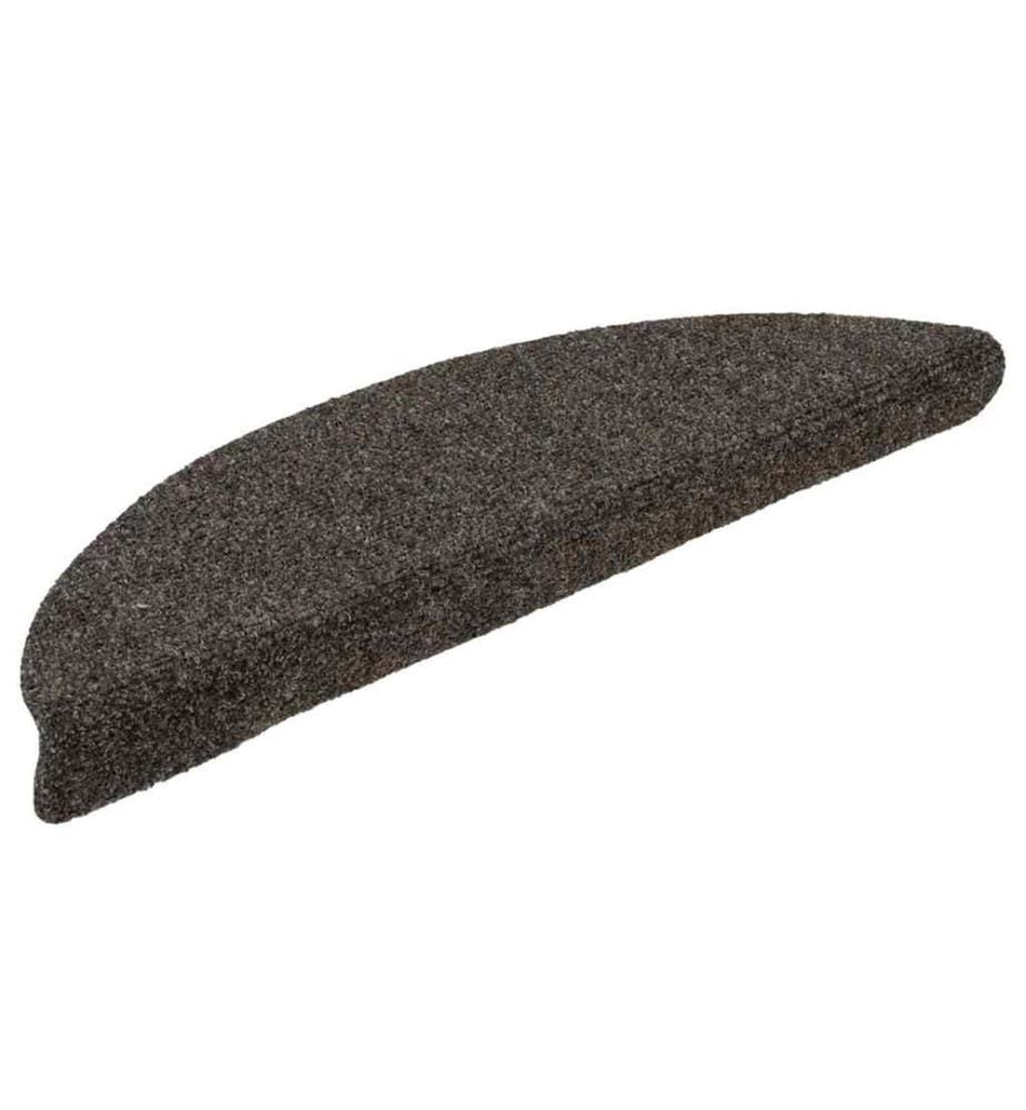 Stufenmatten Selbstklebend 15 Stk. 56x17x3 cm Anthrazit Halbrund