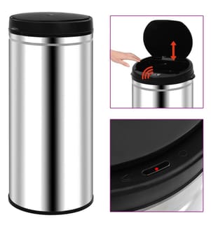 Automatischer Sensor-Mülleimer 80 L Edelstahl