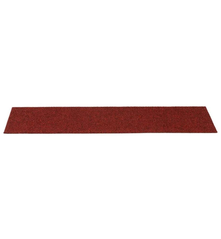 Stufenmatten Selbstklebend 15 Stk. 76x20 cm Bordeauxrot Rechteckig