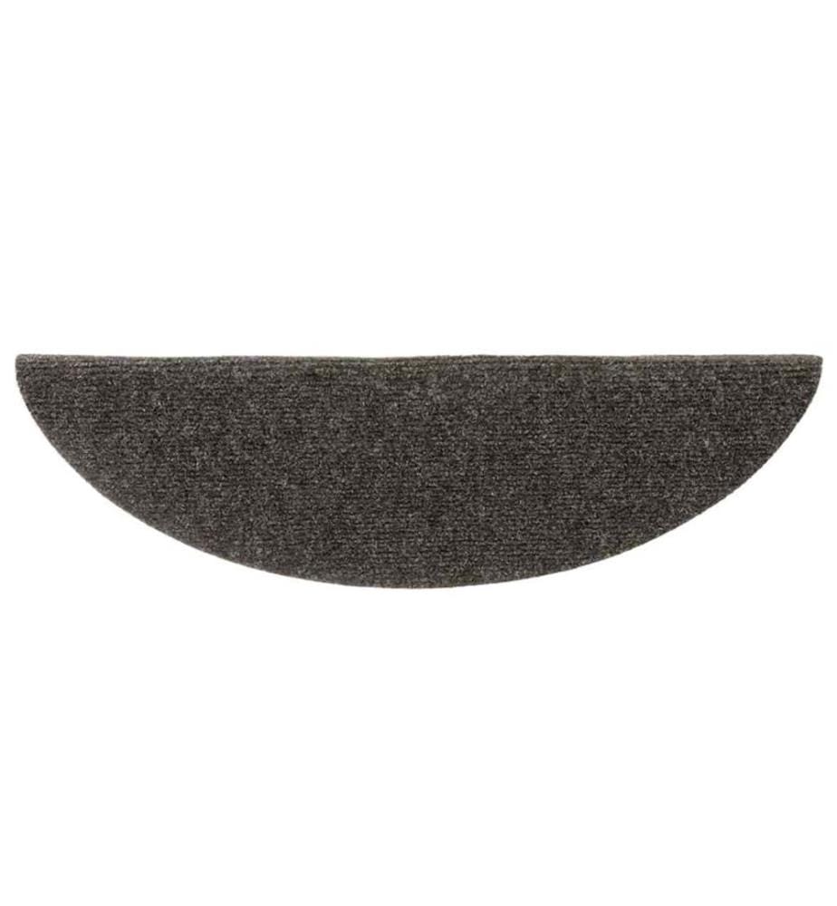 Stufenmatten Selbstklebend 30 Stk. 56x17x3 cm Anthrazit Halbrund