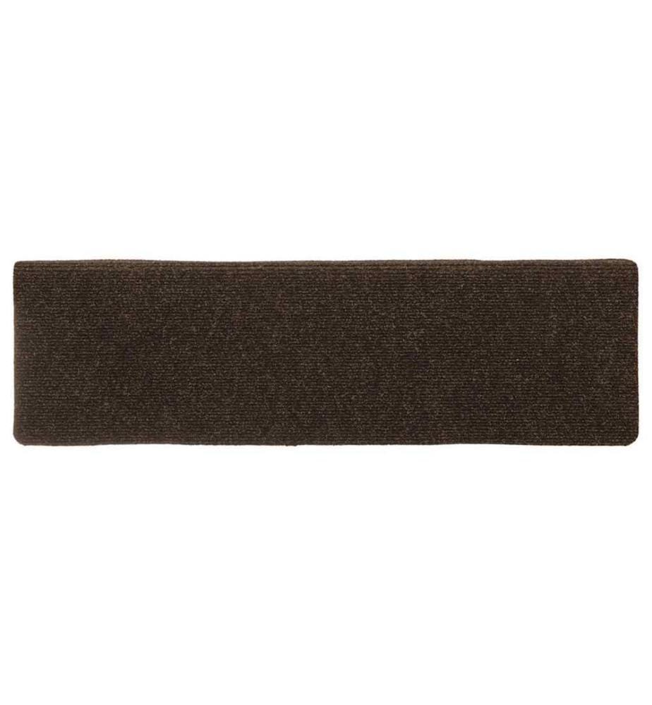 Stufenmatten Selbstklebend 30 Stk. 65x21x4 cm Braun Rechteckiger Rand