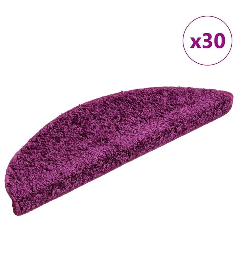 Stufenmatten 30 Stk. 56x17x3 cm Violett Halbrund