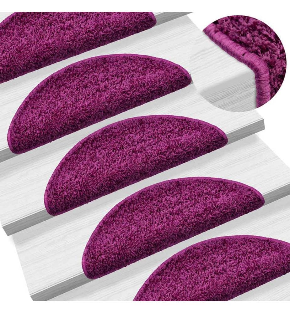 Stufenmatten 30 Stk. 56x17x3 cm Violett Halbrund