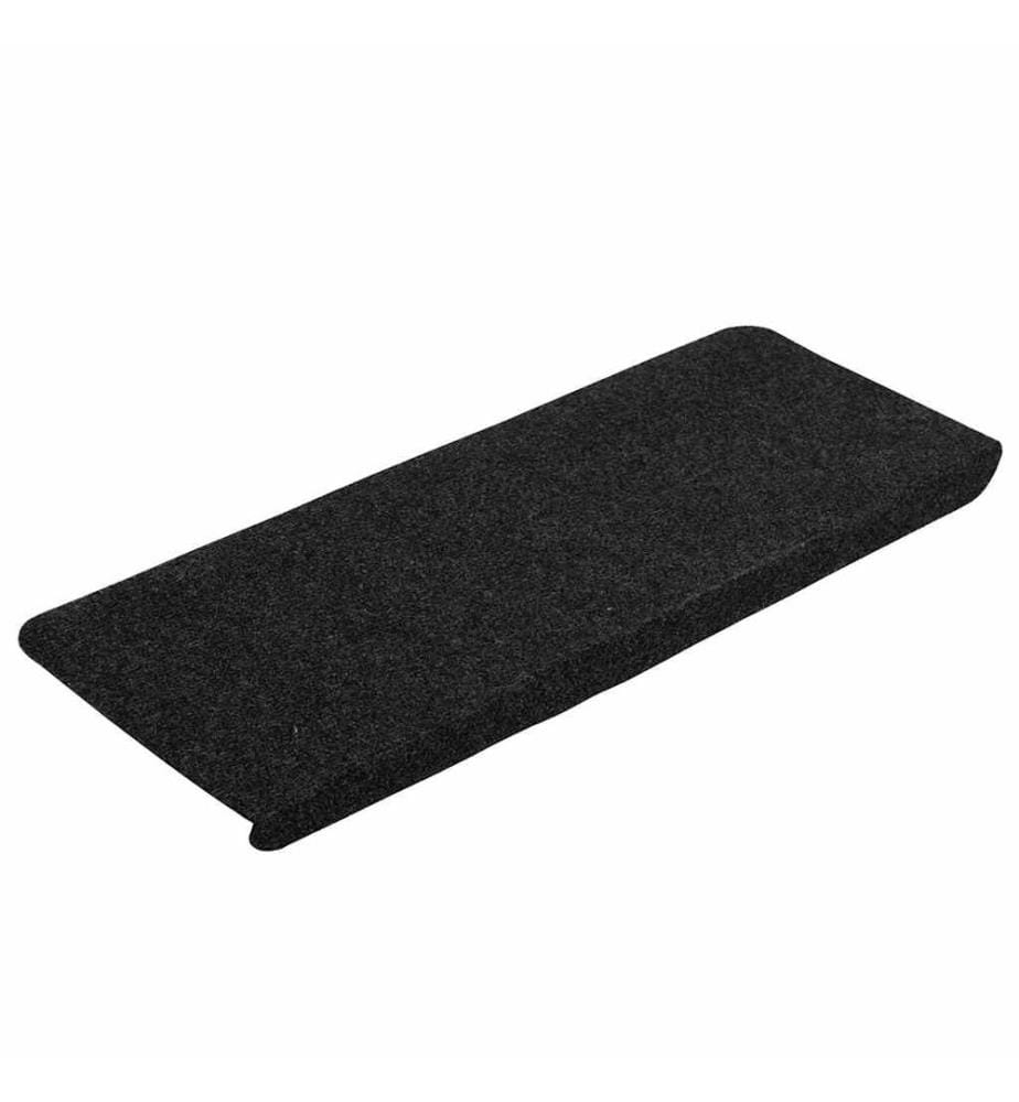 Stufenmatten Selbstklebend 15 Stk. 65x24,5x3,5 cm Schwarz